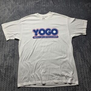 VTG 80s Stedman YOGO Frozen Yogurt To-Go Shops T-Shirt XL USA Single Stitch Rare